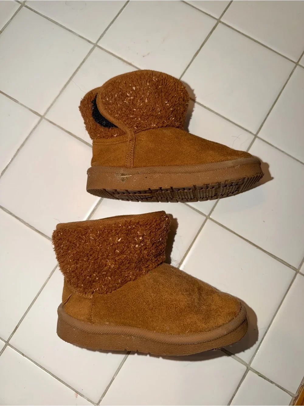 Kids Ankle Boots toddler winter warm furry shoes holiday casual outdoor travel